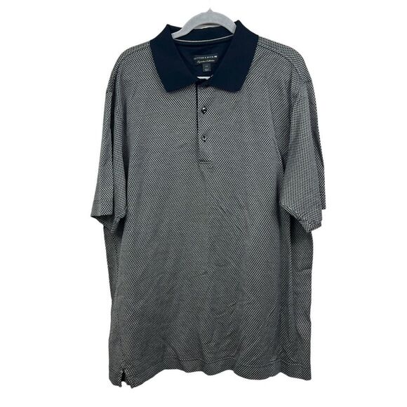 Cutter & Buck Signature Collection‎ Mens Polo Shirt Short Sleeve Black Men Sz L - Picture 1 of 5